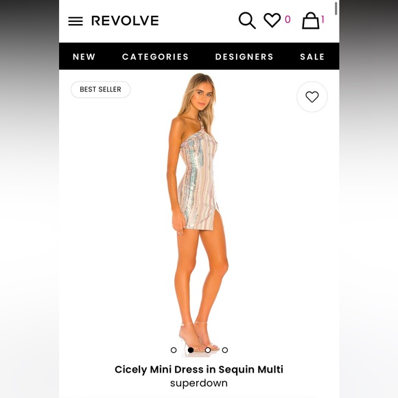 New Years Revolve Dress by SuperDown- sparkly & Sequence XS - Picture 2 of 9